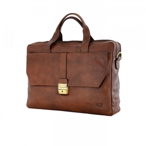 Briefcase brown leather