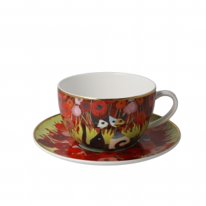 Rosina Wachtmeister tea / cappuccino cup - "Innamorati tra i papaveri"