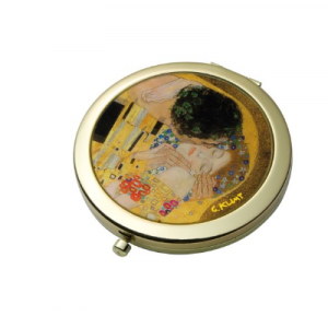 Карманное зеркало Густав Климт - «Поцелуй»