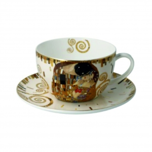 Cup of tea / cappuccino Gustav Klimt - Kiss