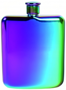 Flask 6oz  rainbow