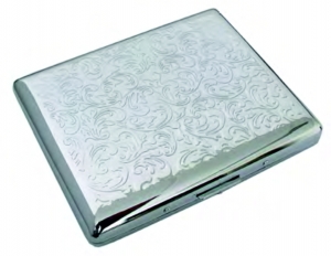 Cigarette case, chrome