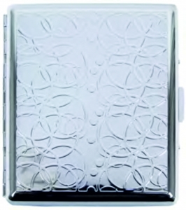 Cigarette case, chrome