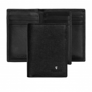 Card holder with flap Chronobike Black