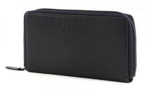 bugatti Punto Women's Long Zip Wallet Black