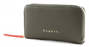 bugatti Ella Ladies Zip Around Wallet Darkbrown