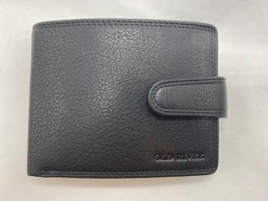 Men's leather wallet OLD RIVER with flap