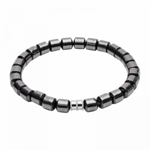 Bracelet "VIRO" - made of hematite with an element
