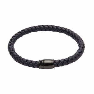 "VIRO" bracelet made of blue leather