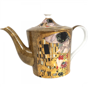 Klimt's porcelain teapot. The Kiss.