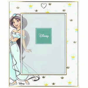 Детская серебряная фоторамка VALENTI Disney  с изображением Жасмин.
